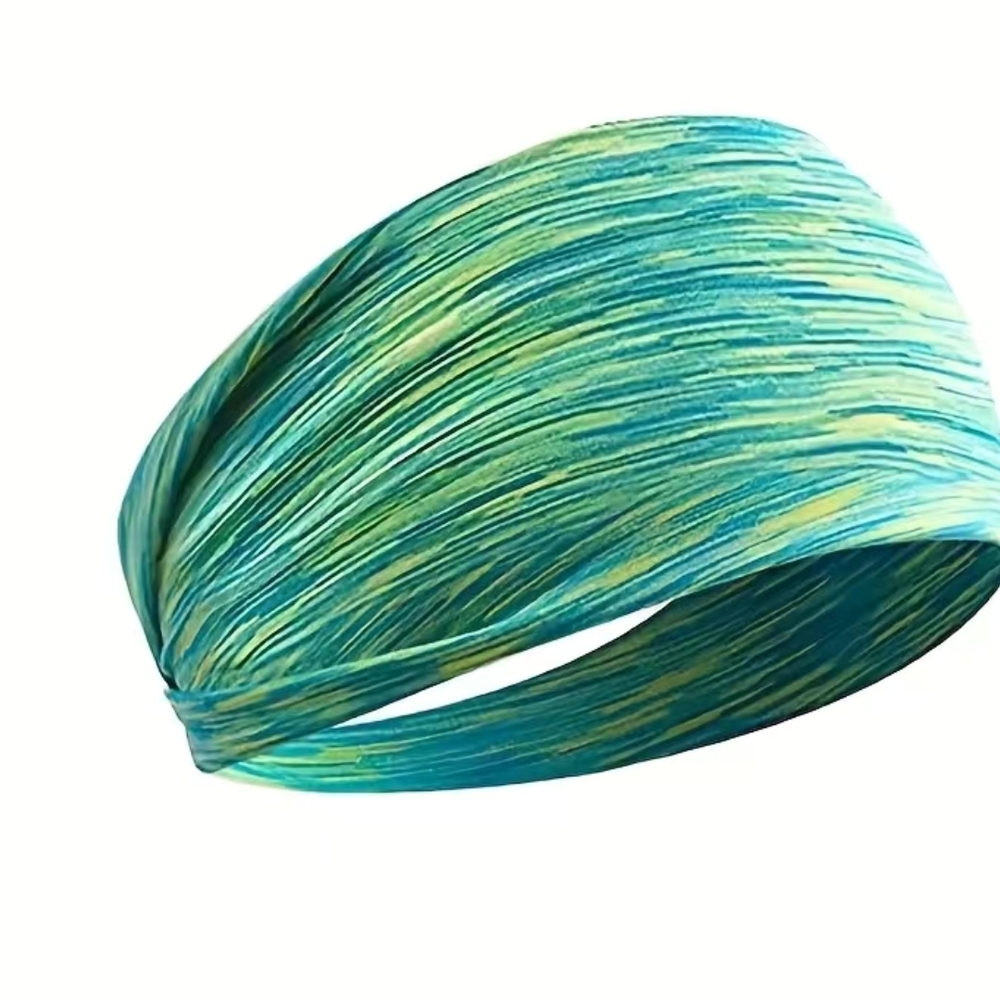 Vibrant Teal and Green Headband